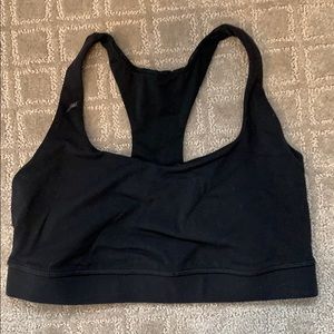 Black Lululemon sports bra
